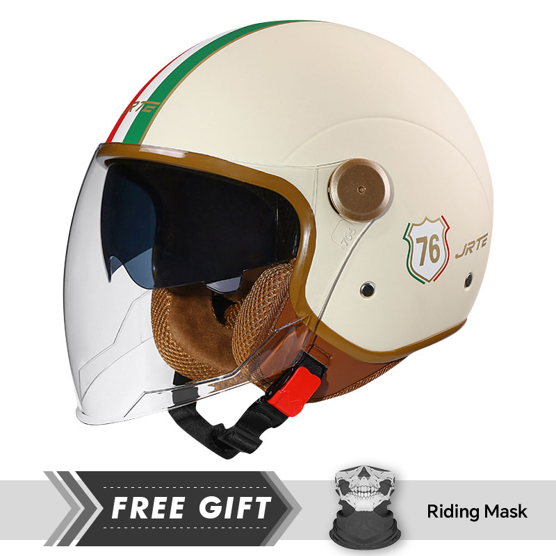 Motorcycle Gear In Store - Dot ece aprovado retro 3/4 rosto