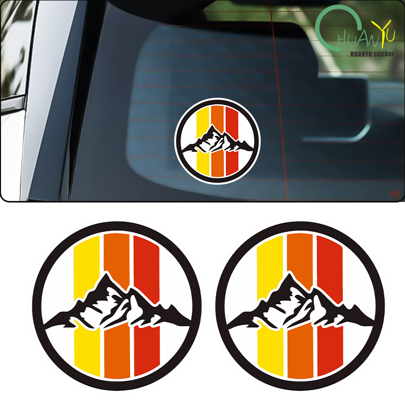 Motorcycle Gear Up - Para-brisa traseiro de montanha listrada SUV,