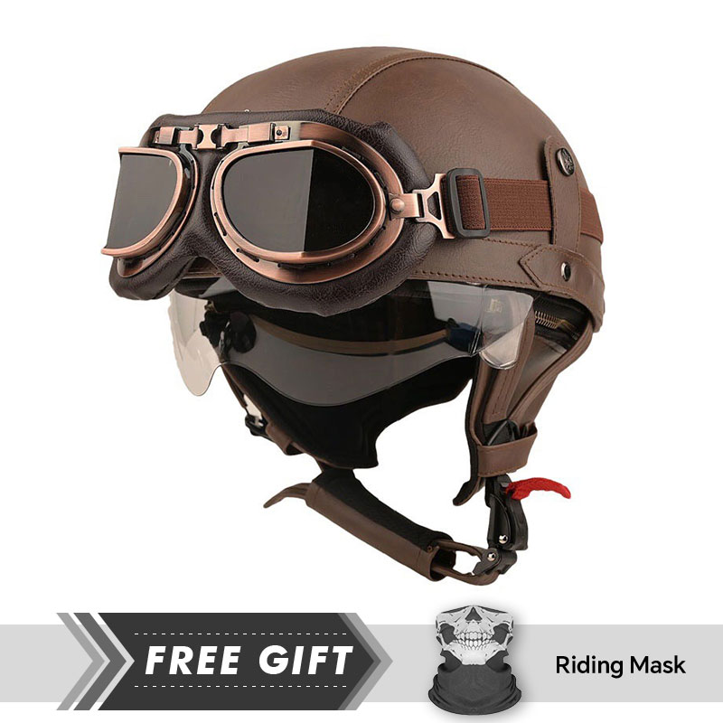 Motorcycle Gear In Store - Leve Half Face Motocicleta Capacetes, Segurança,