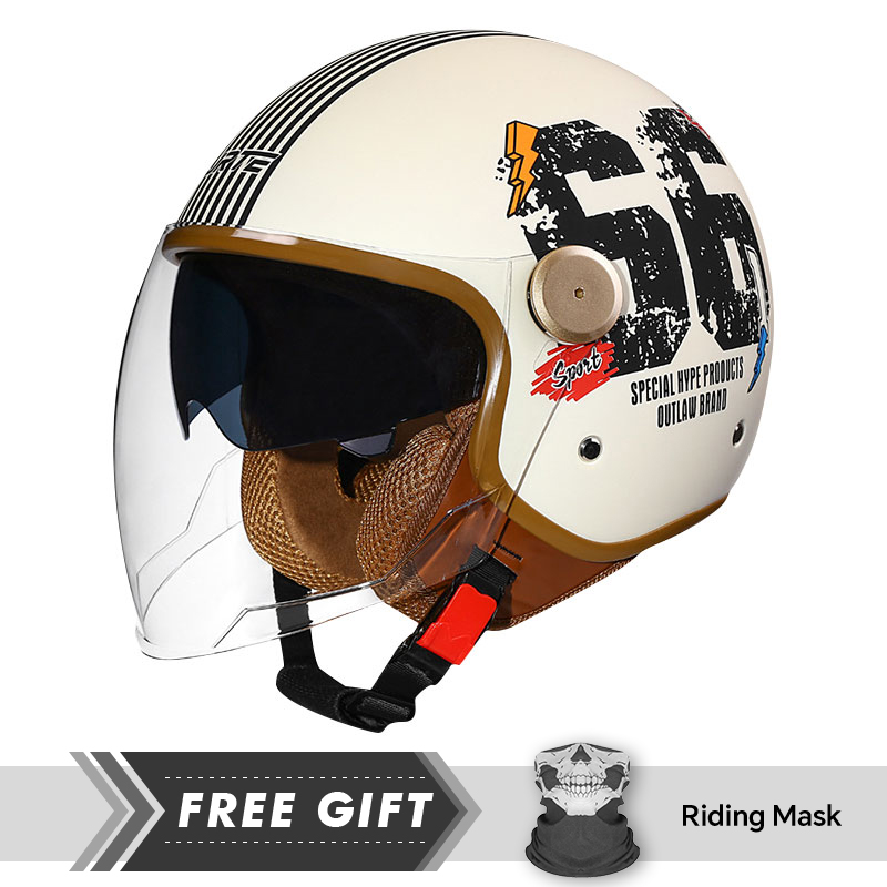 Dot ece aprovado retro 3/4 ros - Motorcycle Gear In Store avaliação e preço