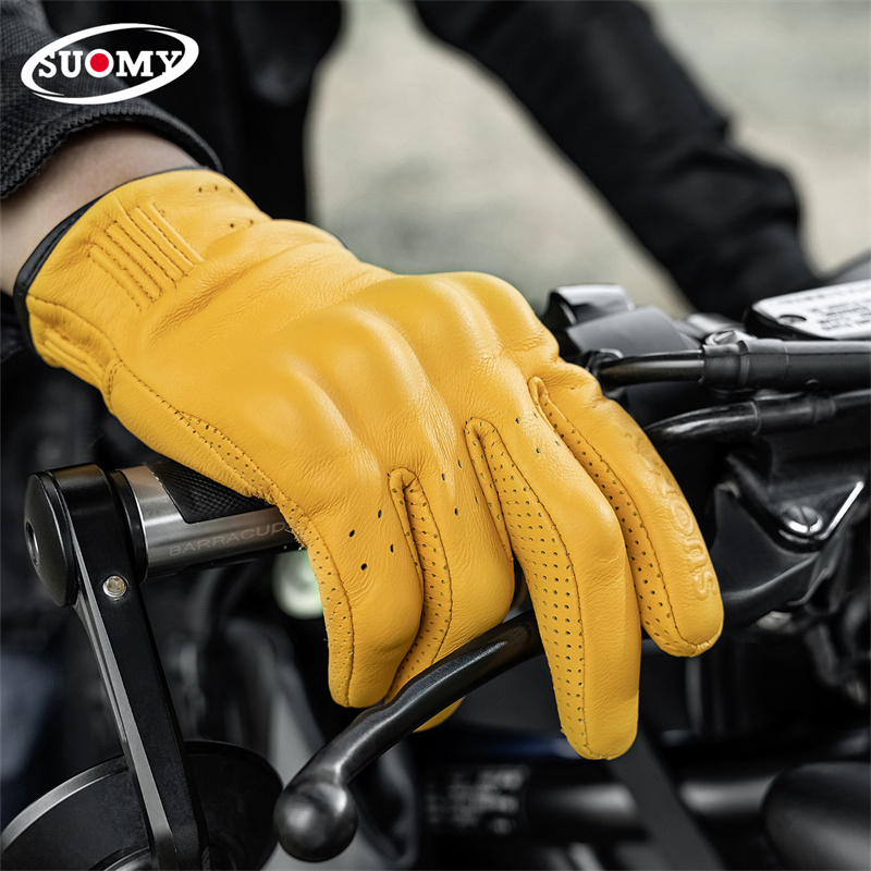 Luvas de Motocicleta em Couro  - Motorcycle Gear Yellow avaliação e preço