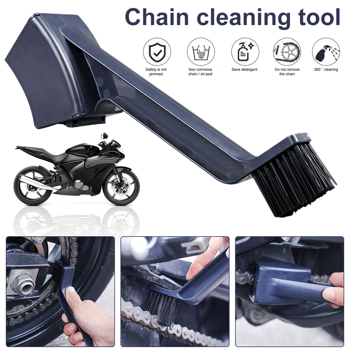 Limpador de corrente de bicicl - Motorcycle Gear Up avaliação e preço