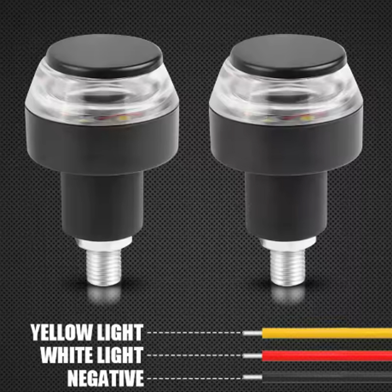 12v led motocicleta guiador fi - Motorcycle Gear Yellow avaliação e preço