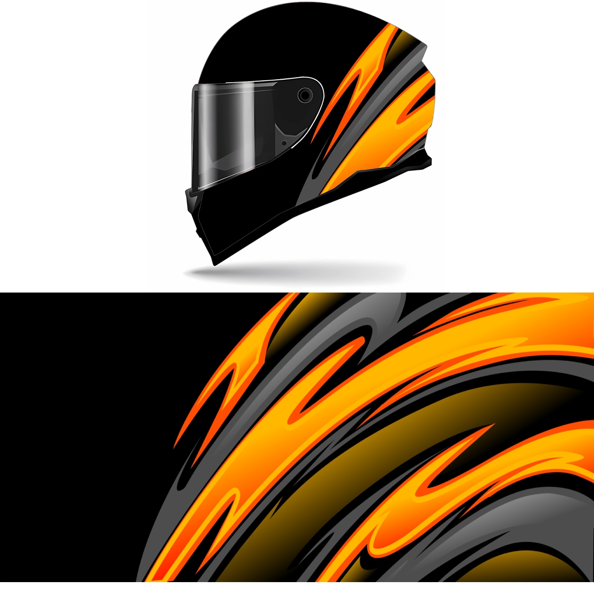 Abstrato amarelo curva complet - Motorcycle Gear Yellow avaliação e preço