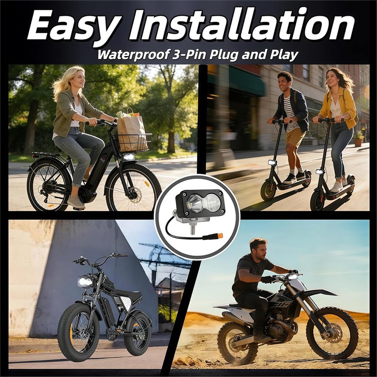 Farol de LED de 3 polegadas PH - Motorcycle Gear Manufacturers avaliação e preço