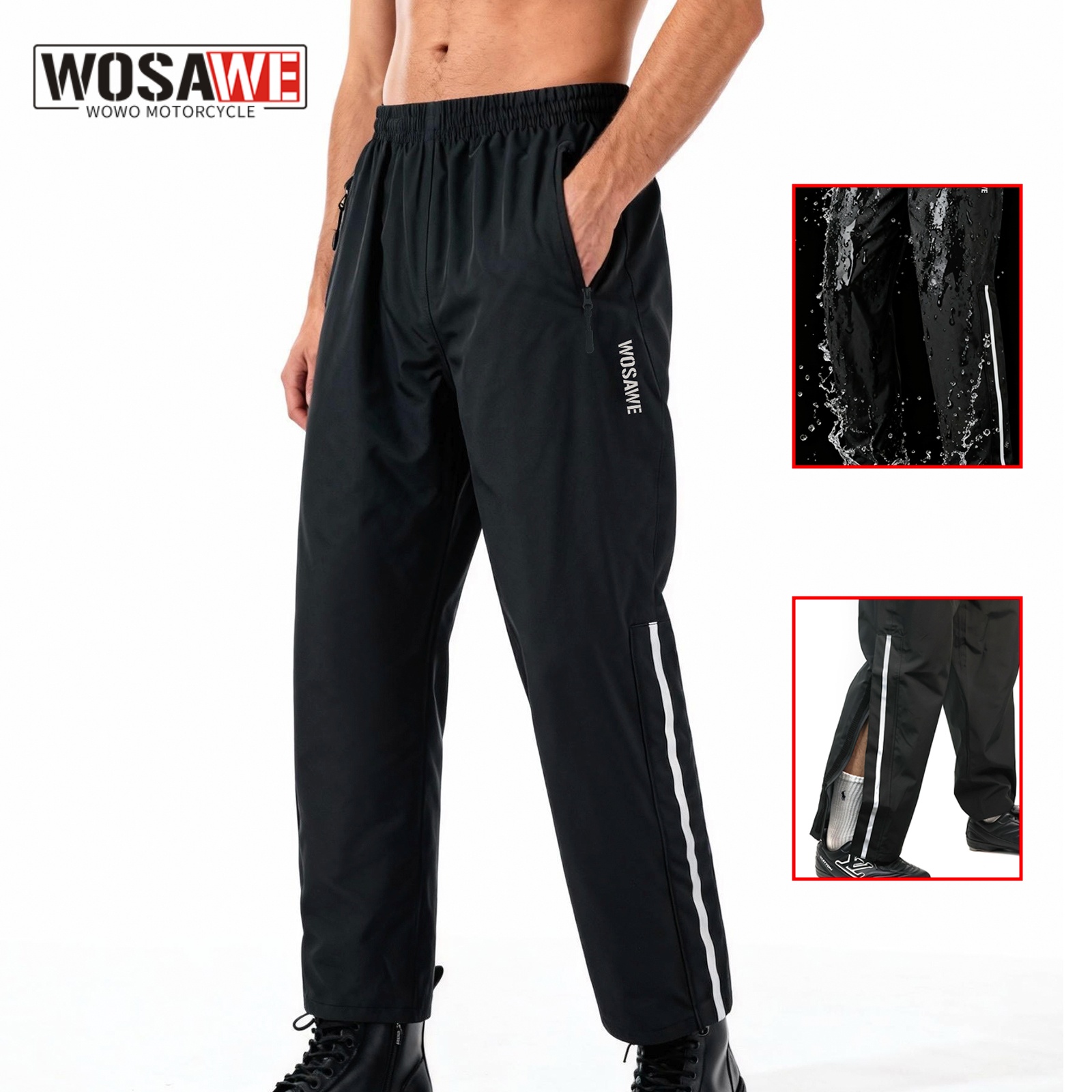 Wosawe motocicleta moto à prov - Motorcycle Rain Suit avaliação e preço