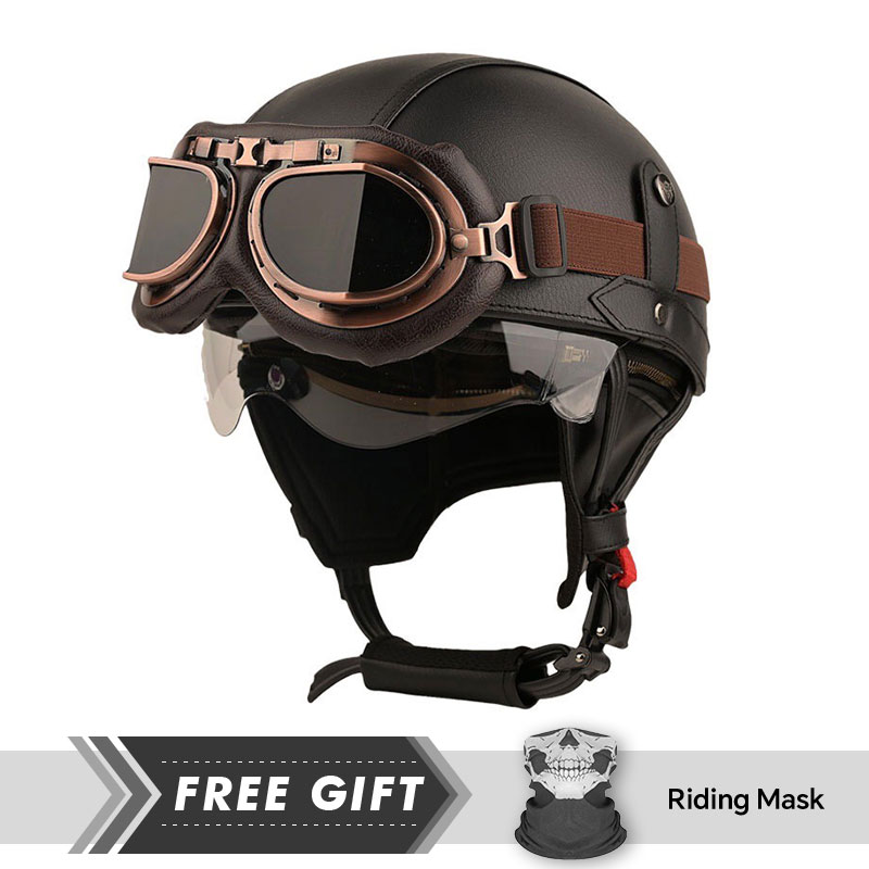 Leve Half Face Motocicleta Cap - Motorcycle Gear In Store avaliação e preço