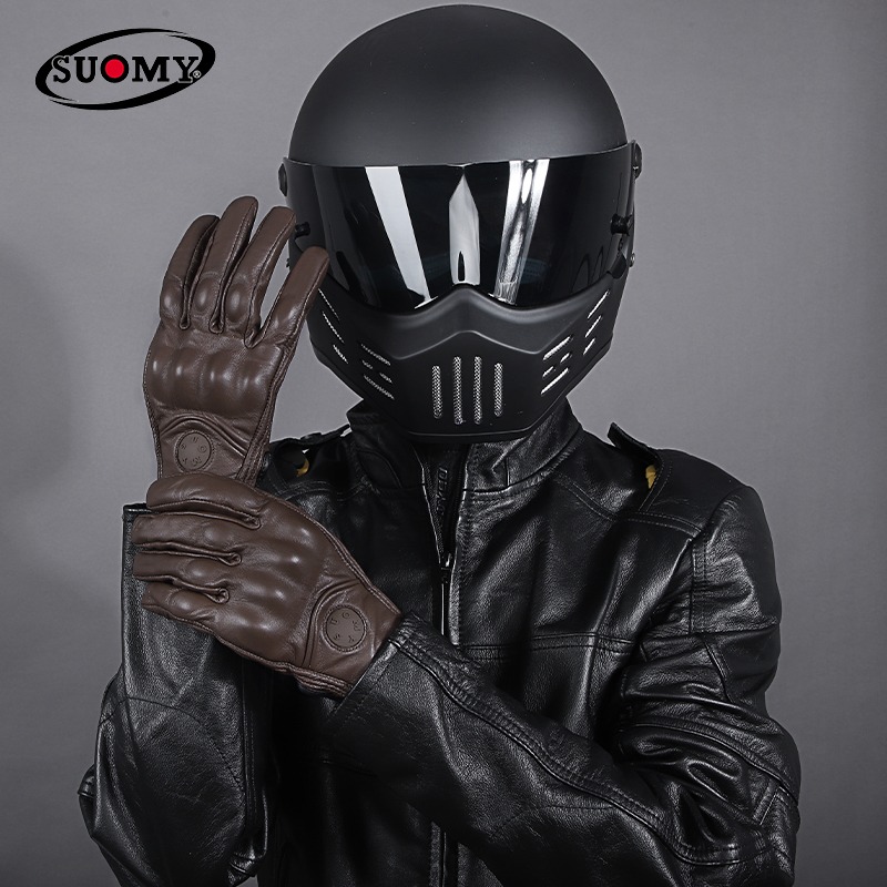 Luvas de Motocicleta Retro em  - Motorcycle Gear Yellow avaliação e preço