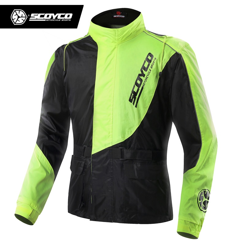 Scoyco motocicleta equitação c - Motorcycle Rain Suit avaliação e preço