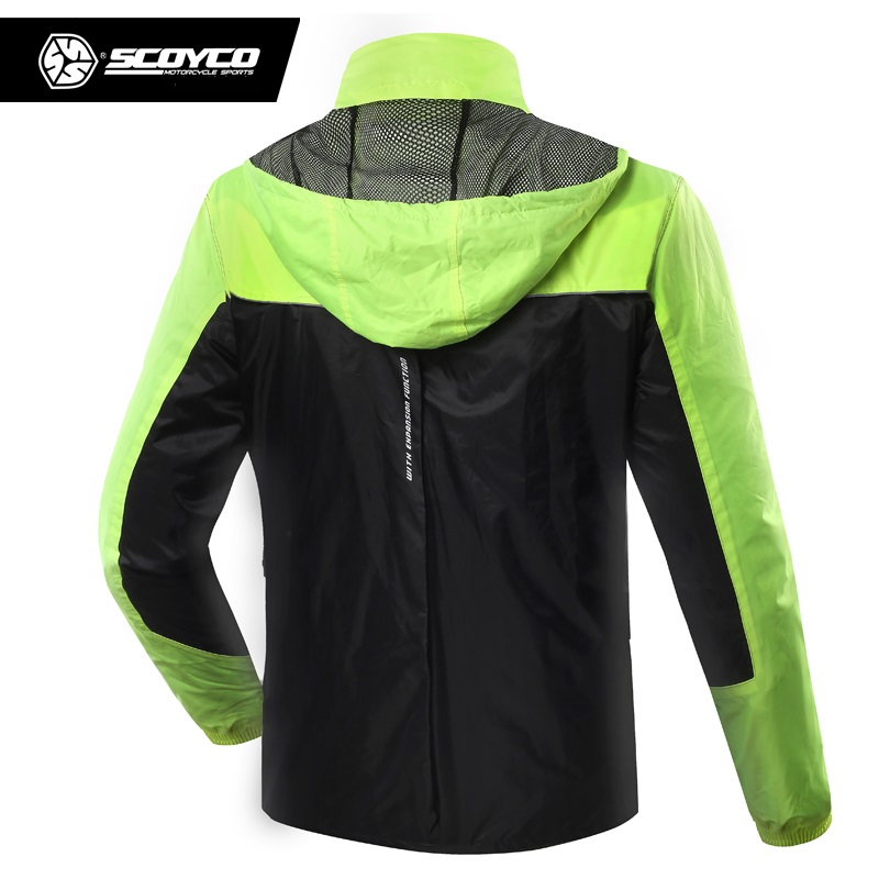 Scoyco motocicleta equitação c - Motorcycle Rain Suit avaliação e preço