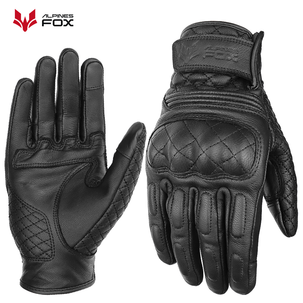 Retro luvas da motocicleta de  - Motorcycle Gear Yellow avaliação e preço