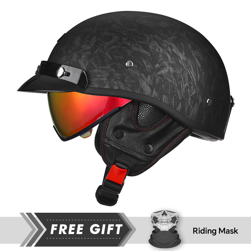 Meio capacete da motocicleta d - Motorcycle Gear In Store avaliação e preço