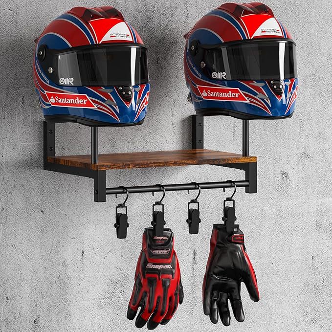 Suporte de Capacete de Parede  - Motorcycle Gear Garage Storage avaliação e preço